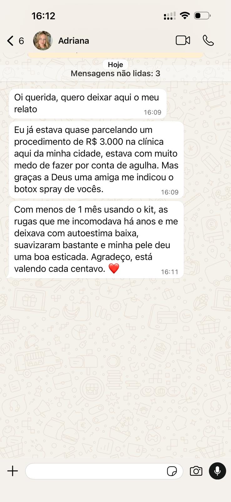 Depoimento de cliente 3